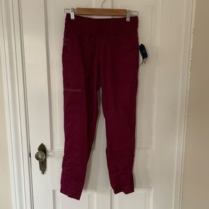 Cherokee wine scrub pant joggers